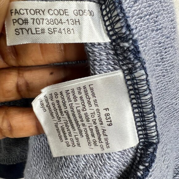 Lacoste Sport Cardigan Sweater Size 42 Blue Cotton Large Full Zip Sweatshirt Top - Picture 12 of 16